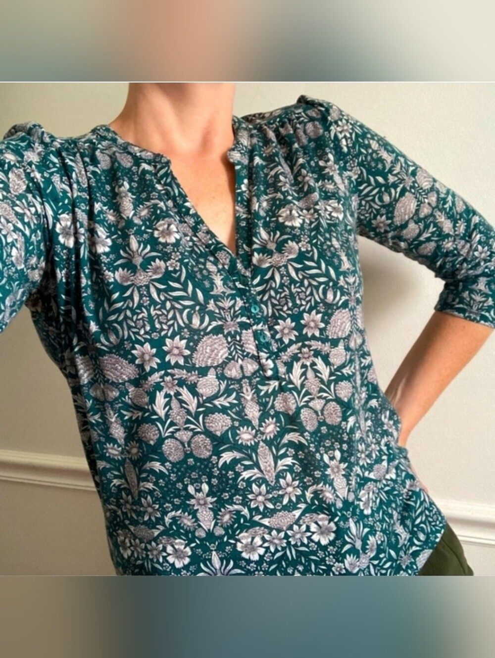 H&M Botanical Blouse